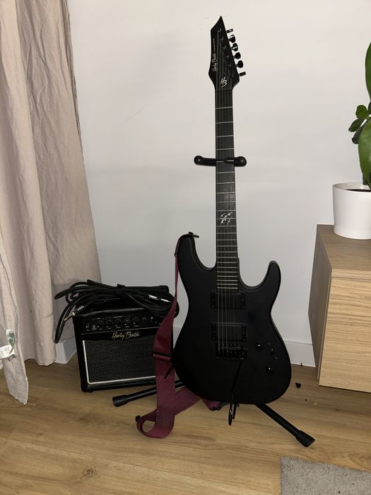 Harley Benton HWY 25 BKS + Harley Benton HB-10G