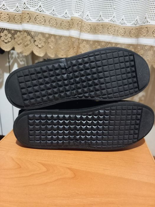 Черевики замша зимові, чорні 39.5 розмір