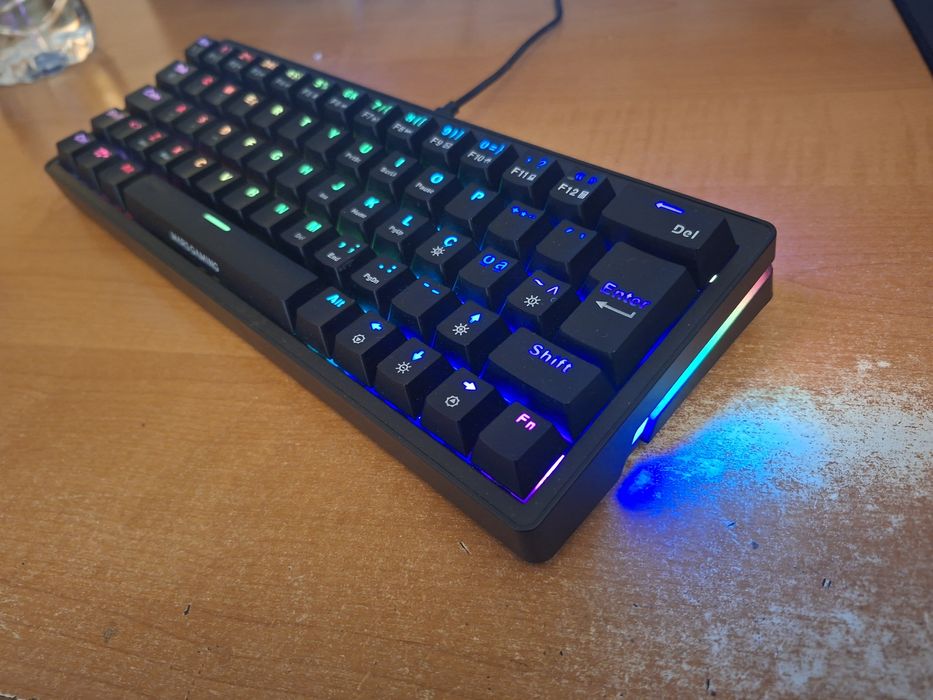 Teclado mecânico mkmini pro rgb switch castanhos