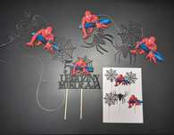 SpiderMan - zestaw urodzinowyna tort