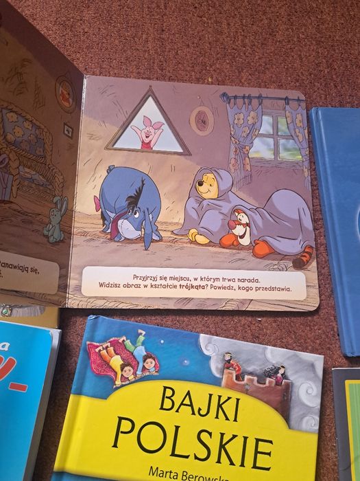 Zestaw ksiazek Disney Kubus Puchatek Cudaczek Bajki Polskie Aladyn