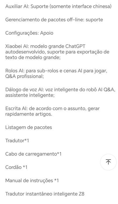 Tradutor instantâneo inteligente IA