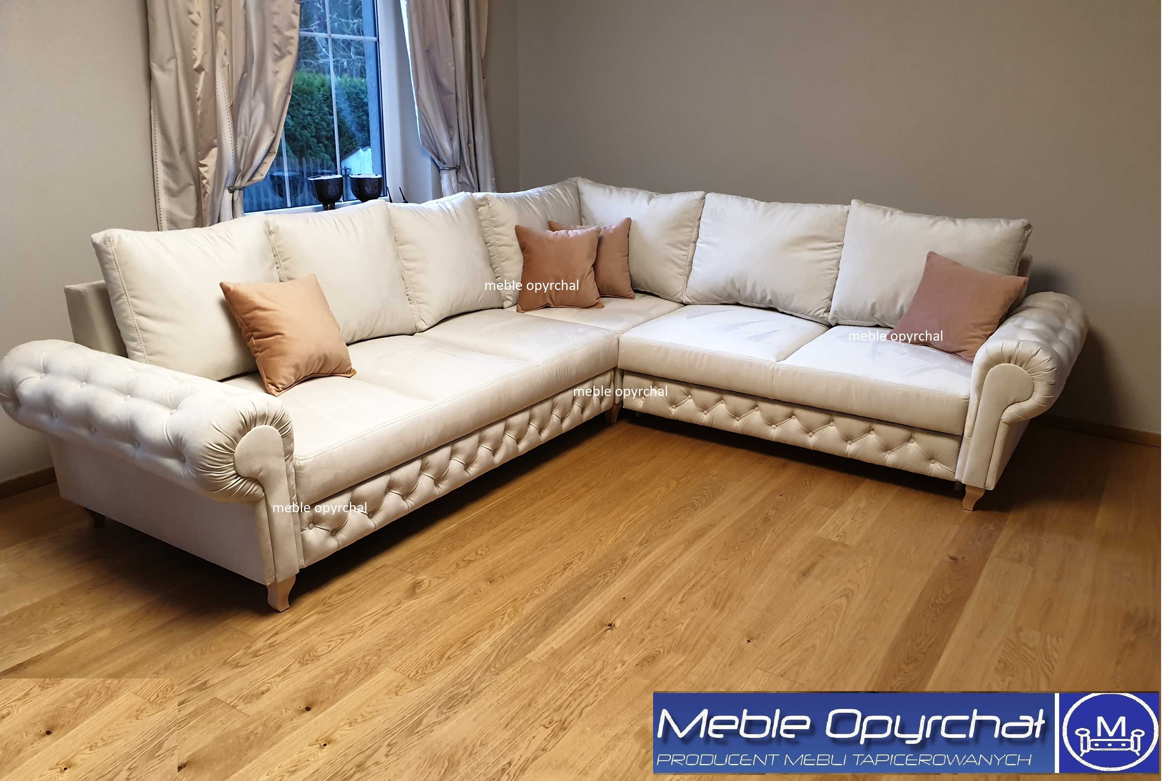 PRODUCENT !!! naroznik glamour pikowany plamoodporny na wymiar NR.120