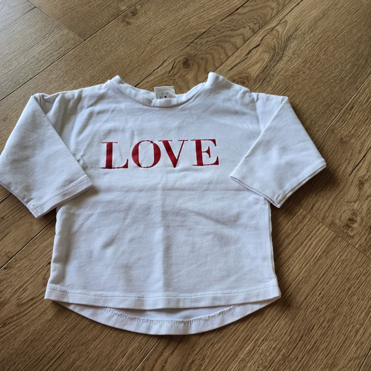 Bluza sweter koszulka i love milk 74 80 hmm