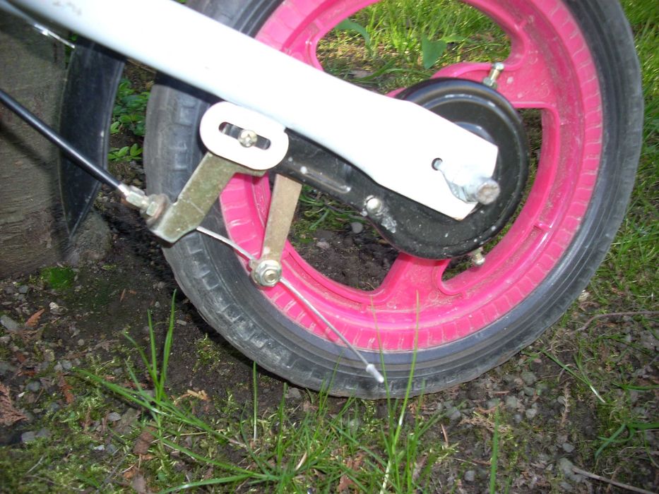 Rowerek biegowy Hudora z hamulcem.