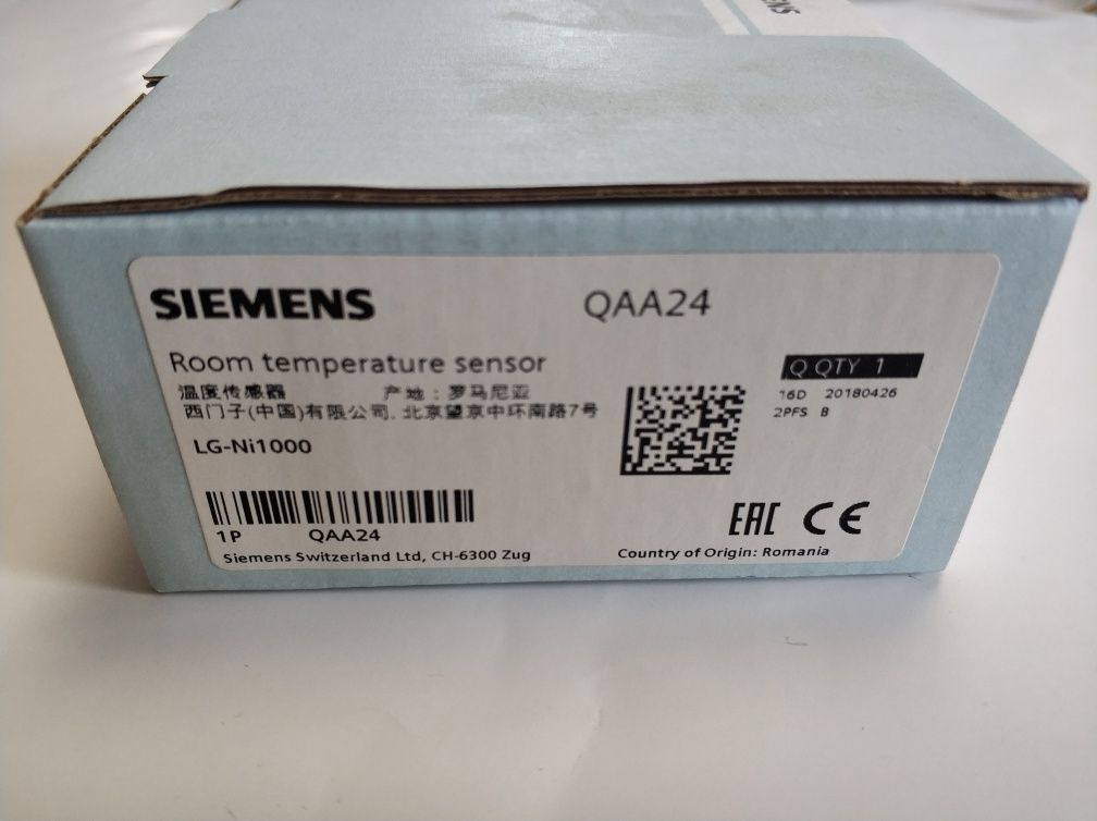 Room sensor QAA24 Siemens