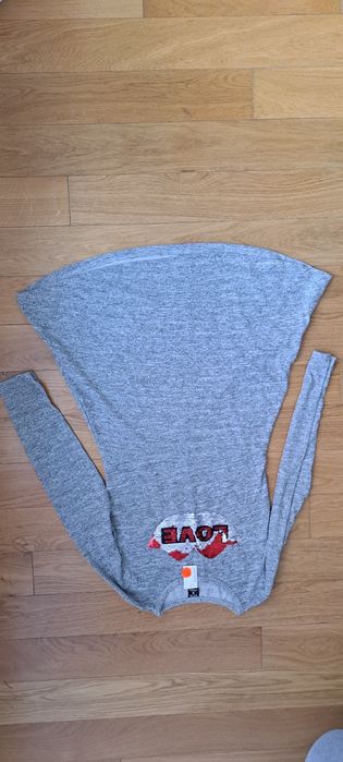 Sukienka, tunika, nowa. 146/152, szara, Yfk, walentynki, cekiny