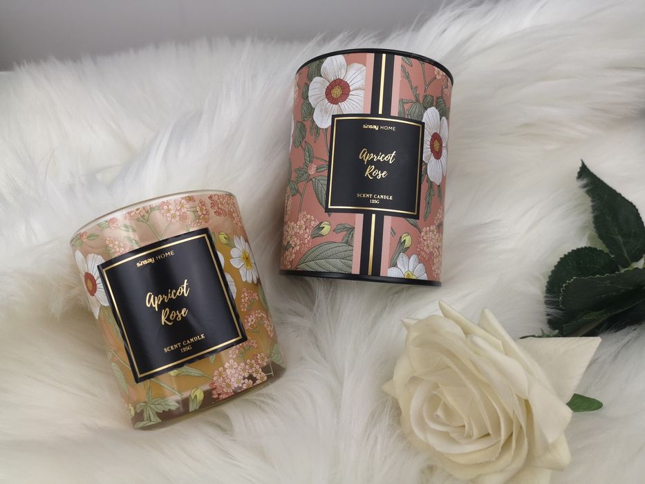 Świeca zapachowa Apricot Rose świeczka Morela i Róża nowa Sinsay