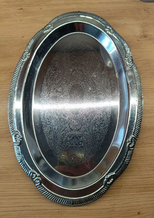 Metalowa taca PRL