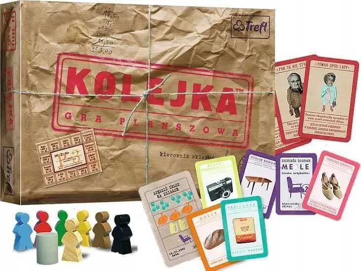 Trefl KOLEJKA Gra Planszowa IPN PRL Bestseller 12+  *NOWA*