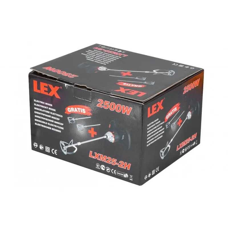 Міксер будівельний LEX LXM25-2H 2500W (2 вінчика в коплекті)+ПОДАРУНОК