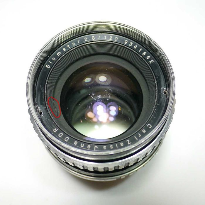 Объектив Carl Zeiss Jena DDR Biometar 2,8/120