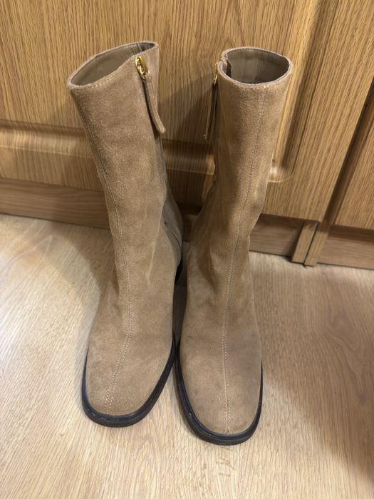 Ботинки ZARA, натуральна замша