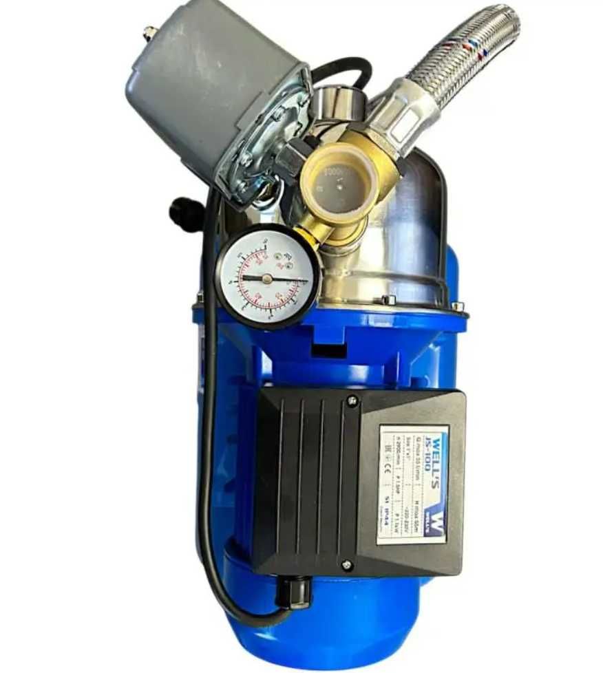 Станція насосна для поливу Well`s JS 100/24L; 1.1кВт; h:45м; (Чехия)