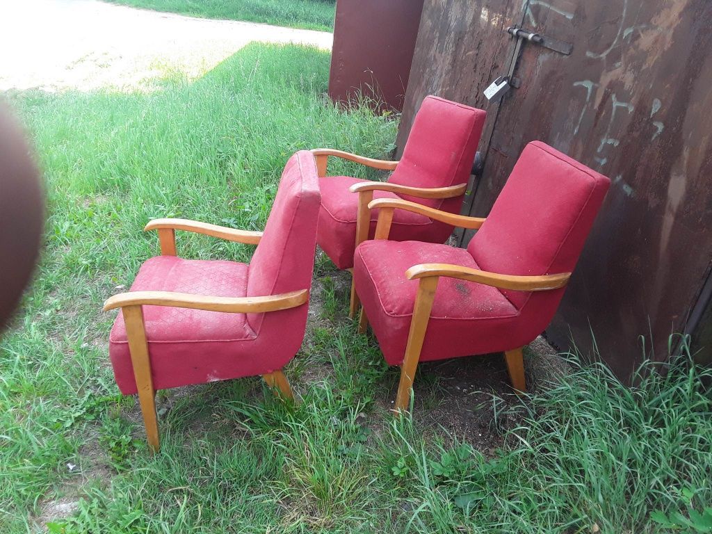 Krzesła/Fotele PRL do renowacji