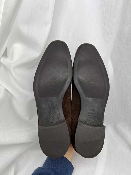 GUCCI Suede Leather Python Dres Shoes замшеві туфлі Гуччі носки пітон