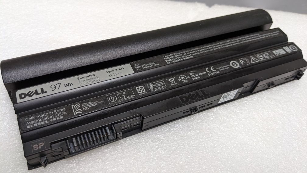 Батарея Dell E6520 E6530 E6540, знос 8%, 4 год, ориг, посилена, гарант