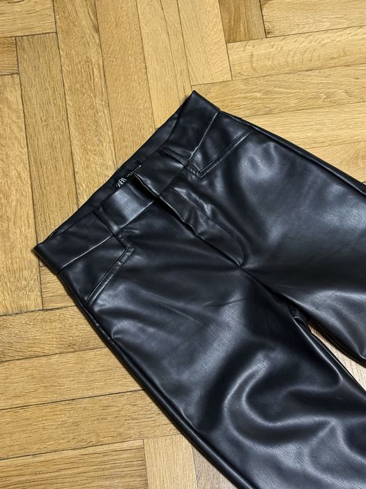 Брюки Zara з екошкіри