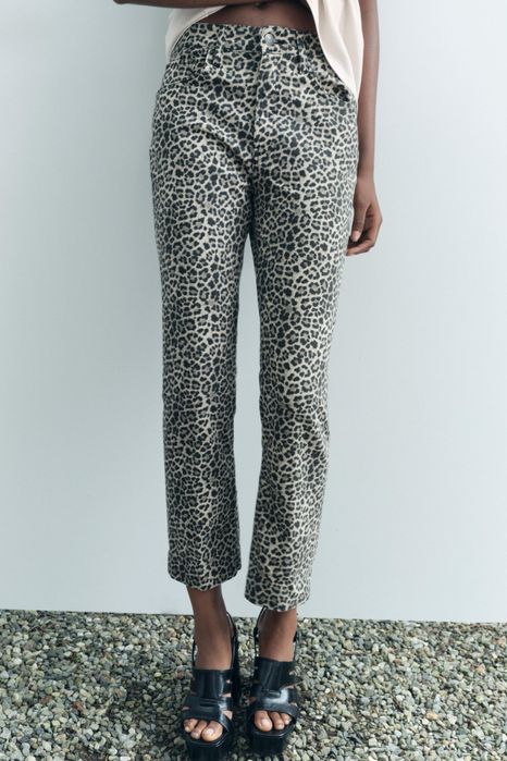 Леопардові лжинси Zara