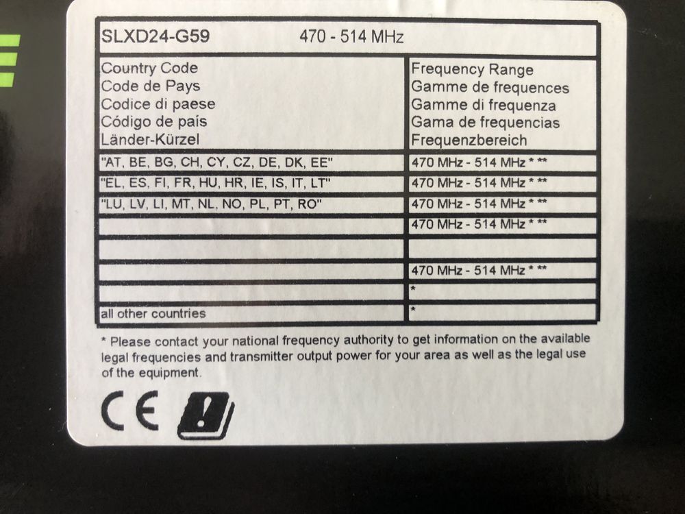SHURE SLXD24E/B58-G59 mikrofon  BETA 58 bezprzewodowy wireless SLX-D