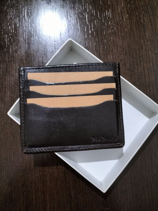 Porta cartões e notas em pele genuína AL