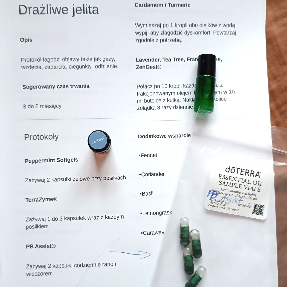 2 Zestawy olejków doTerra na drażliwee jelito