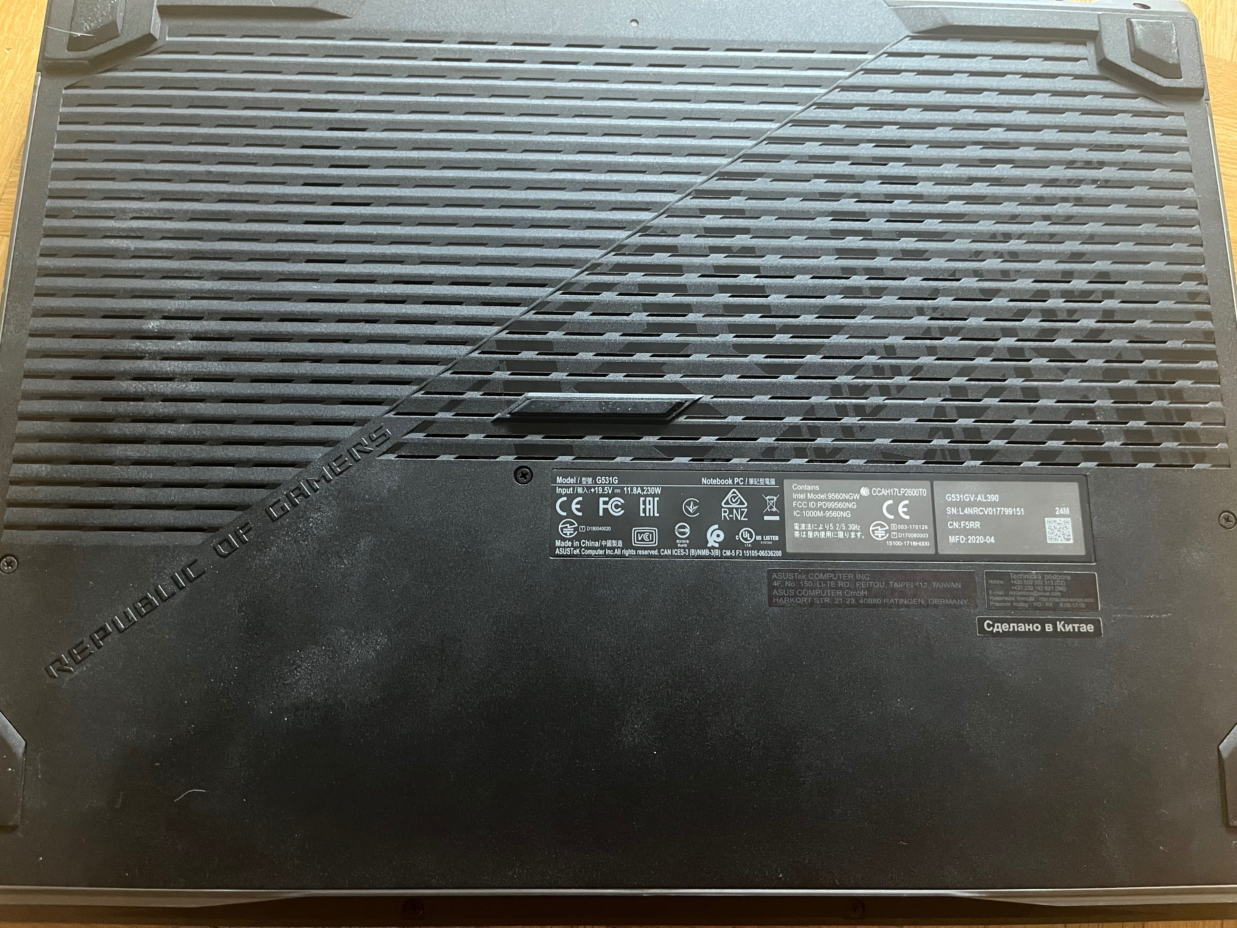 Laptop Gamingowy ASUS ROG Strix G 15,6” i7-9750H RTX2060 16GB/512GB