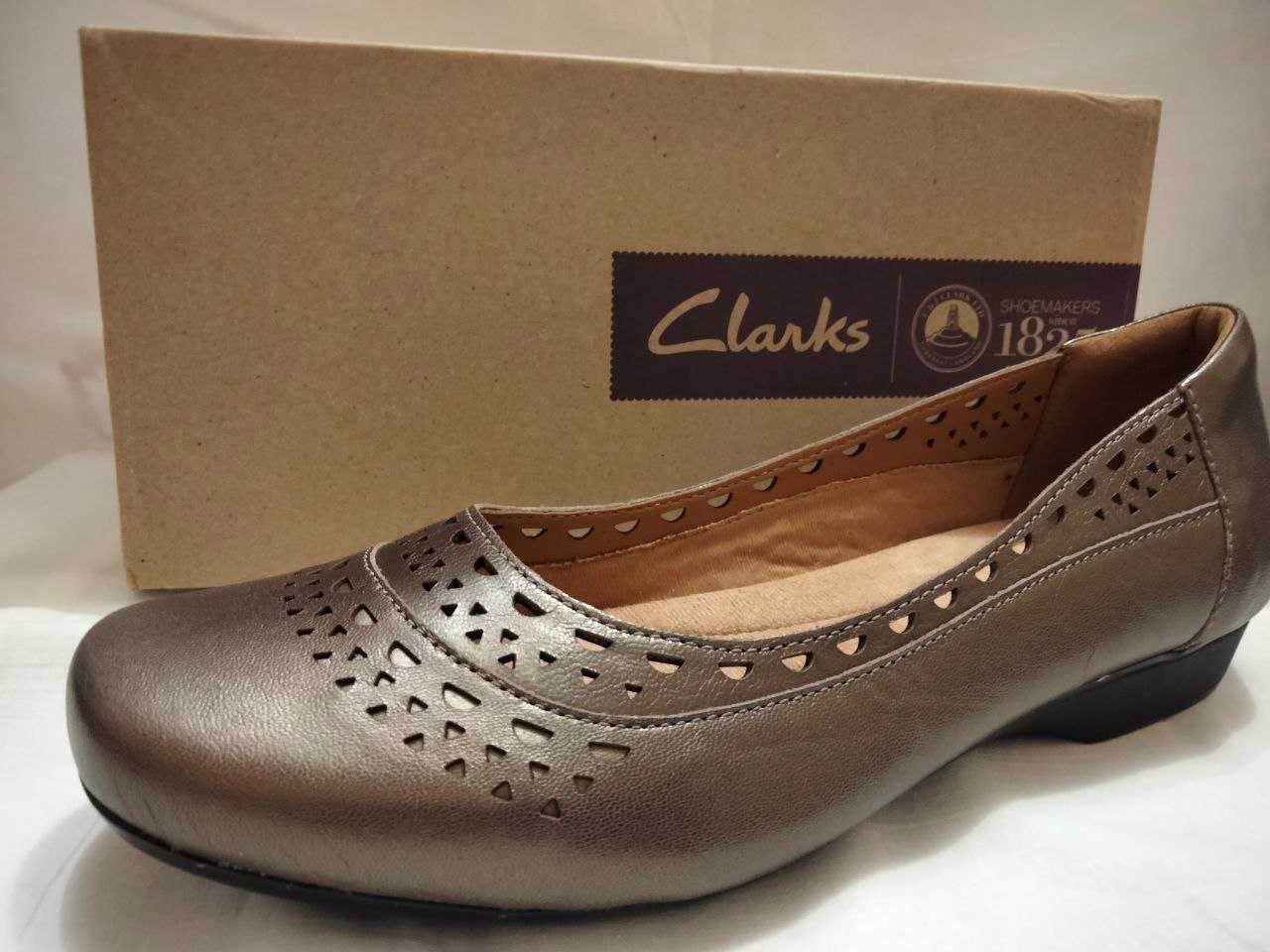 Туфли женские Clarks (Англия) размер 41 новые натуральная кожа