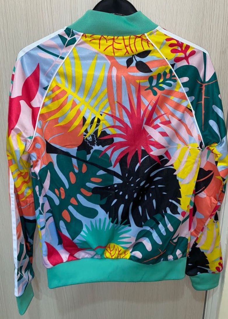 Adidas bluza damska w liście palmy, print  NOWA rozmiar 32, 34