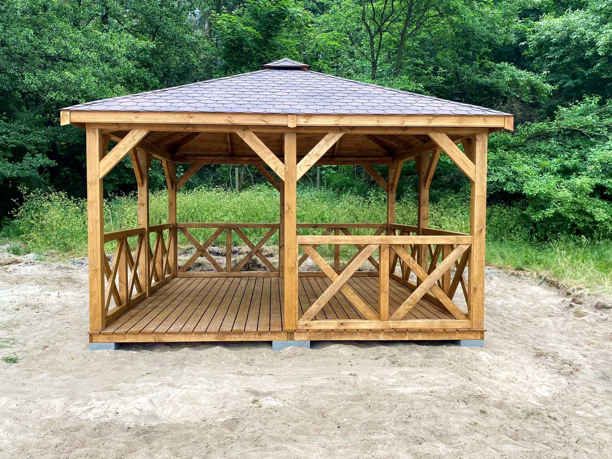 Altana ogrodowa Atena 4m x 4m Altanka drewniana Domek - PRODUCENT