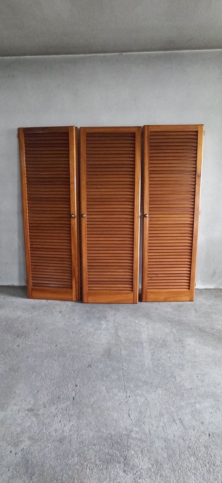 3 portas de roupeiro em teca