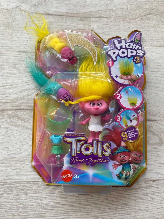 Trolls Band Together Zestaw figurka Trole hair pops  MATTEL