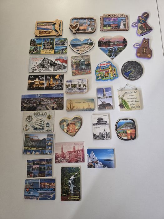 Magnesy na lodówke 28sztuk