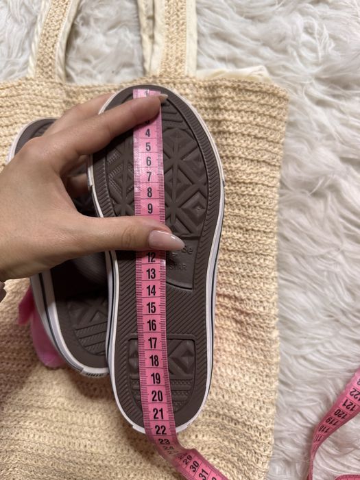 Рожеві кеди хайтопи конверс converse 32 20.5 см