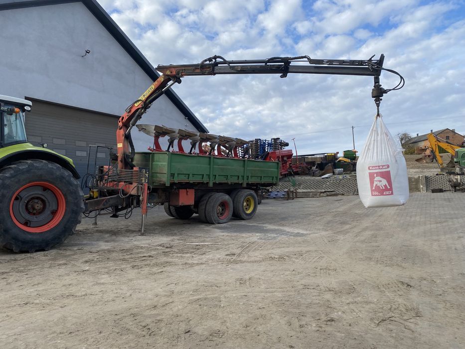 Przyczepa z HDS palfinger wywrotka z hamulcami