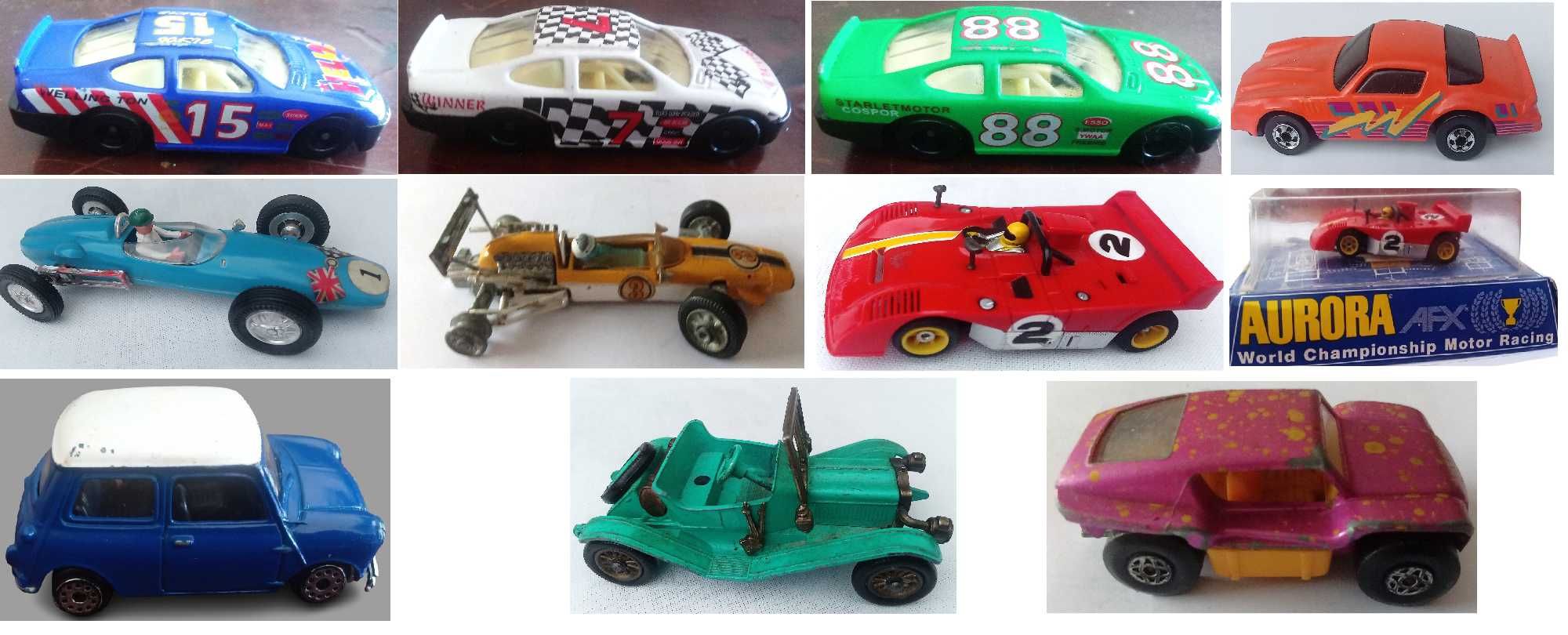 24 Miniaturas de carros - Anos 60 e 70's - Vintage