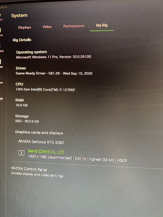 Komputer PC gamingowy i7-12700F - RTX 3080 - 16GB RAM - 1TB SSD