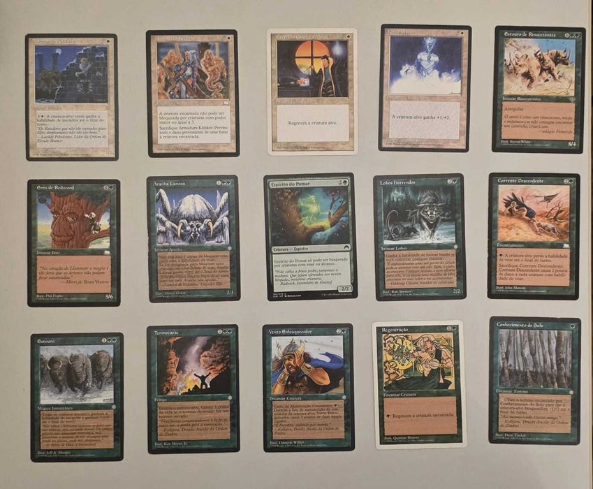 Lote de 67 cartas Magic: The Gathering em Português