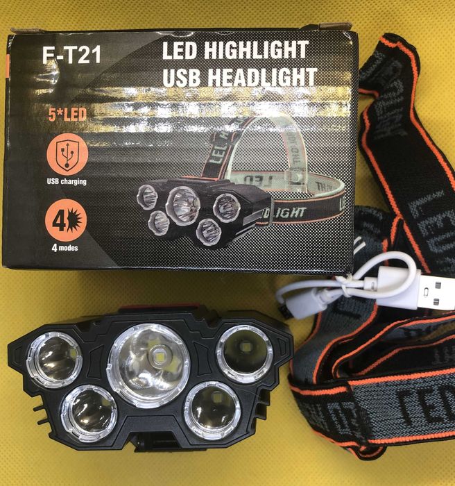 Налобный светодиодный фонарь F-T21