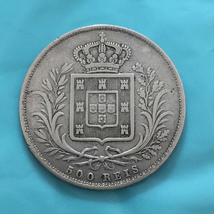 500 Réis 1866 D. Luiz I - prata