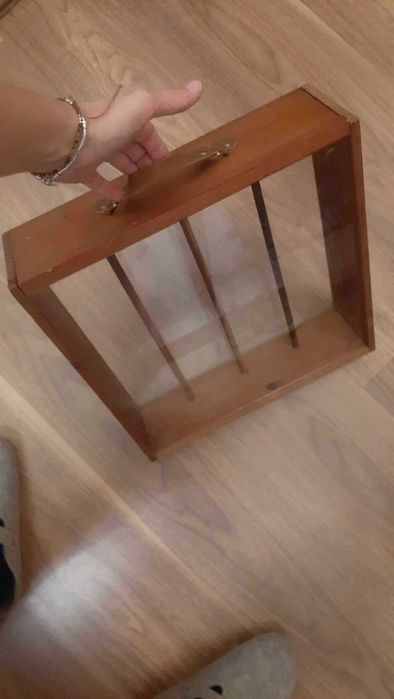 Caixa Vinhos Madeira e Acrilico