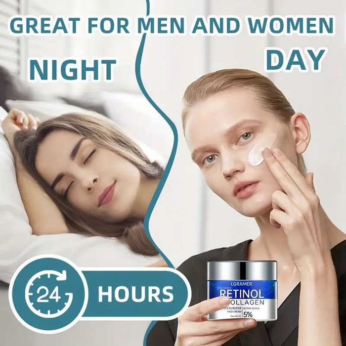 Крем для обличчя retinol collagen з ретинолом та колагеном антивіковий