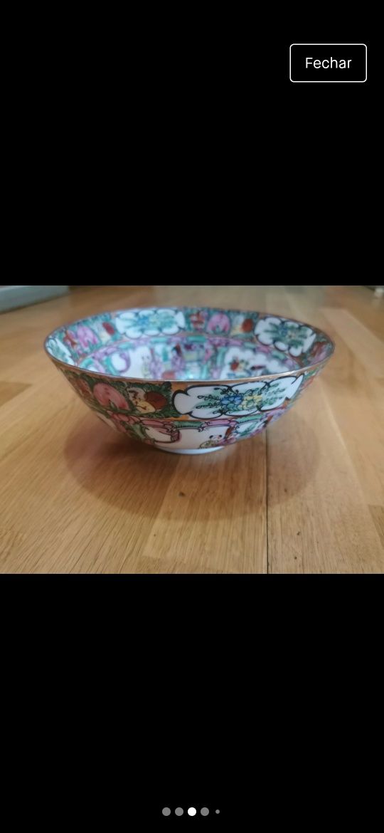 Taça com padrão de Macau