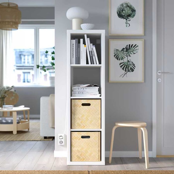 półka na książki  KALLAX Regał, biały, 42x147 Nowy w kartonie Ikea