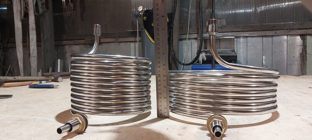 Змеевик 6 метров пищевая нержавейка для дистилятора теплообменника.