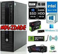 Novidade 2024! G1-4ªG-i7-3.4Ghz|16Gb|SSD+HDD|RTX-3050-6G-D6|5G|KIT|W11