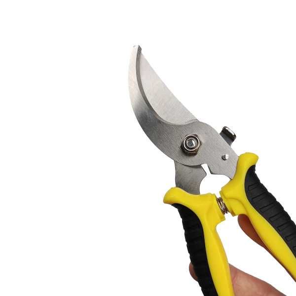 Ręczne NOŻYCE do GAŁĘZI OGRODOWE Zakrzywiony 19 cm STALOWY Solidny