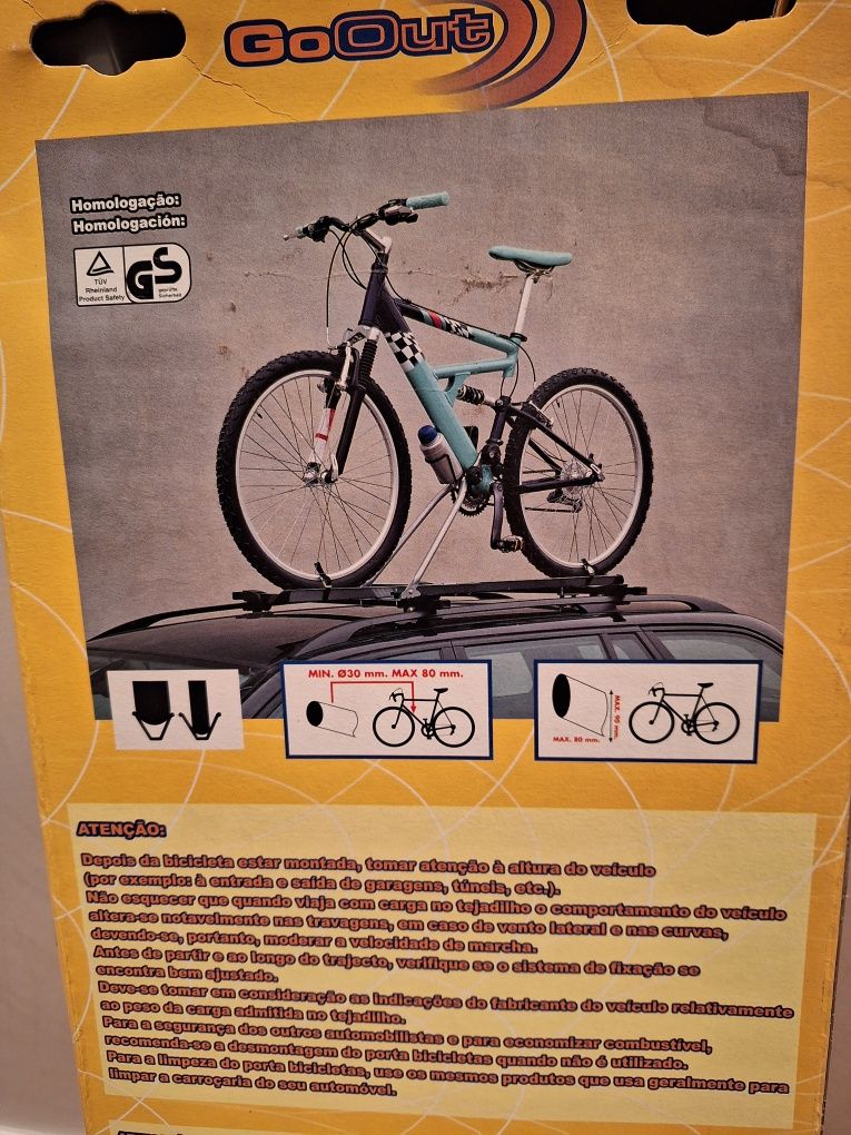 Porta bicicletas tejadilho com anti-roubo