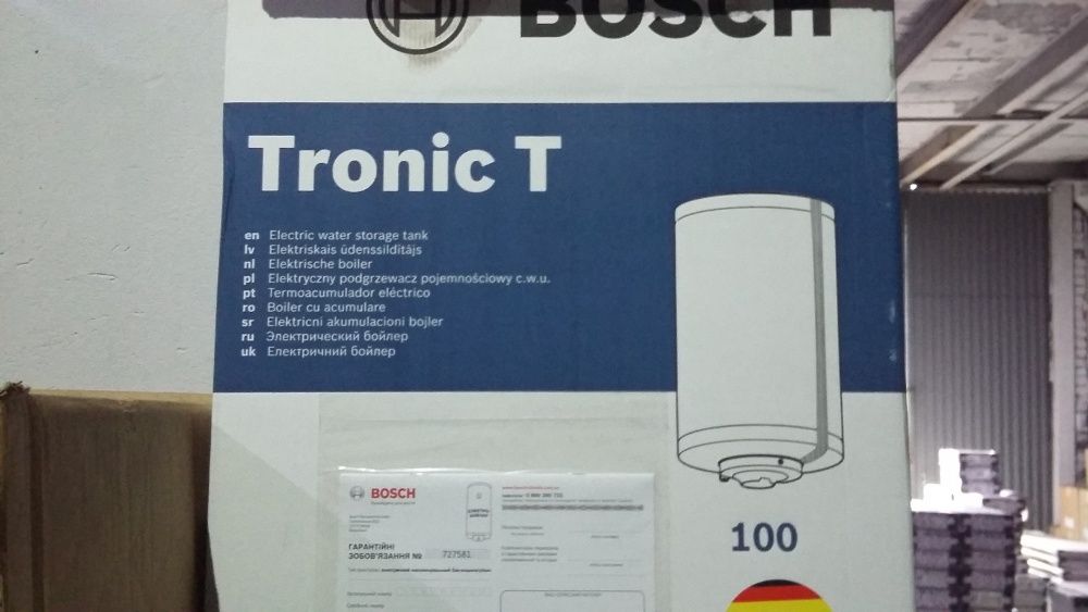 бойлер водонагреватель Bosch Tronic 2000 T 80л.