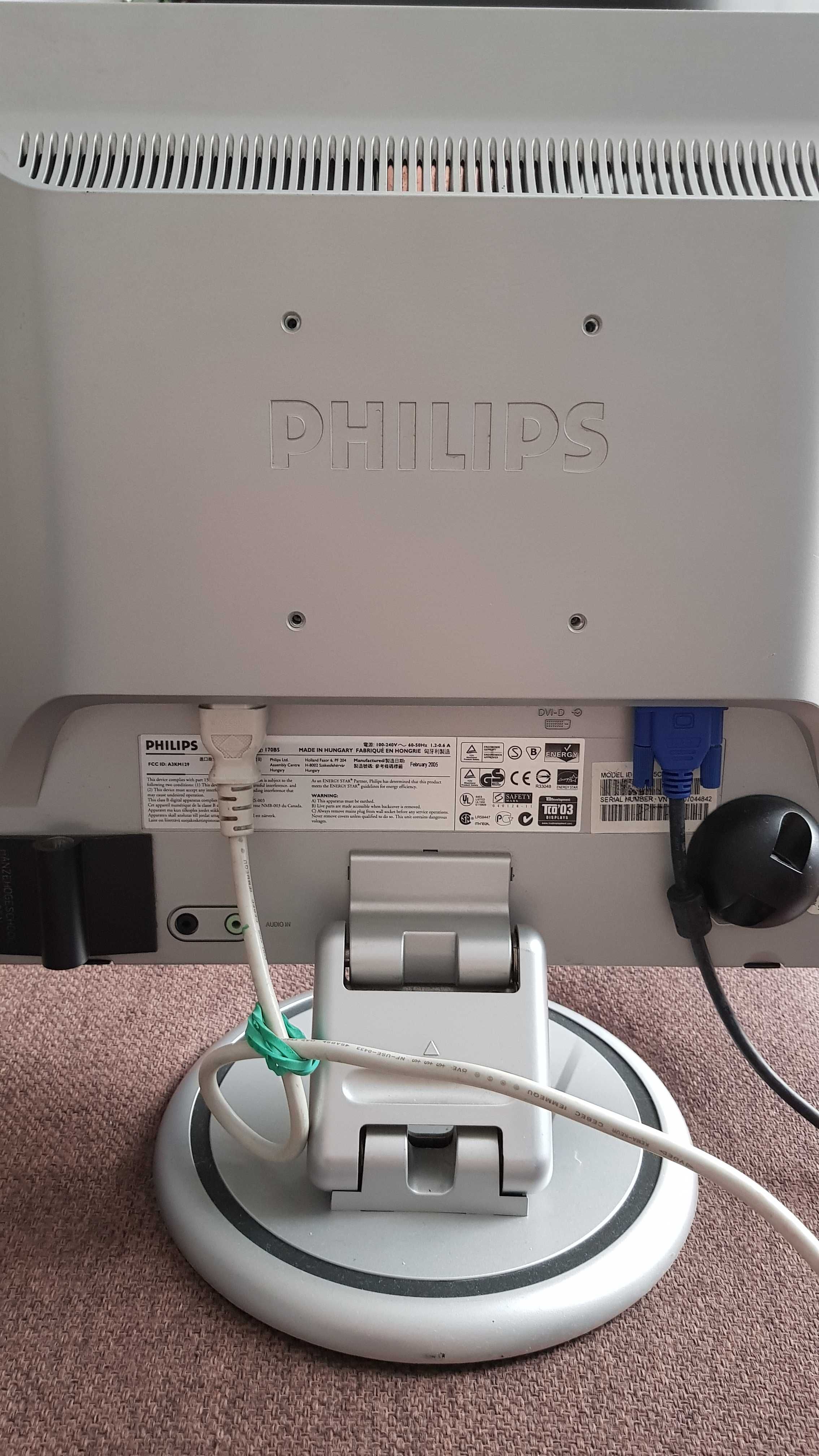 Monitor philips 170B5 DVI + D-sub
